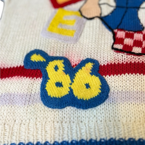 Vintage NO! THE JEANS REVOLT Graphic Crewneck 80’s Longsleeve Sweater SZ:L - Picture 12 of 14